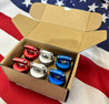 Hard Top Thumb Screws - LIMITED EDITION 4th of JULY - 6 or 8 Piece Set with Square Nuts rockworkx
