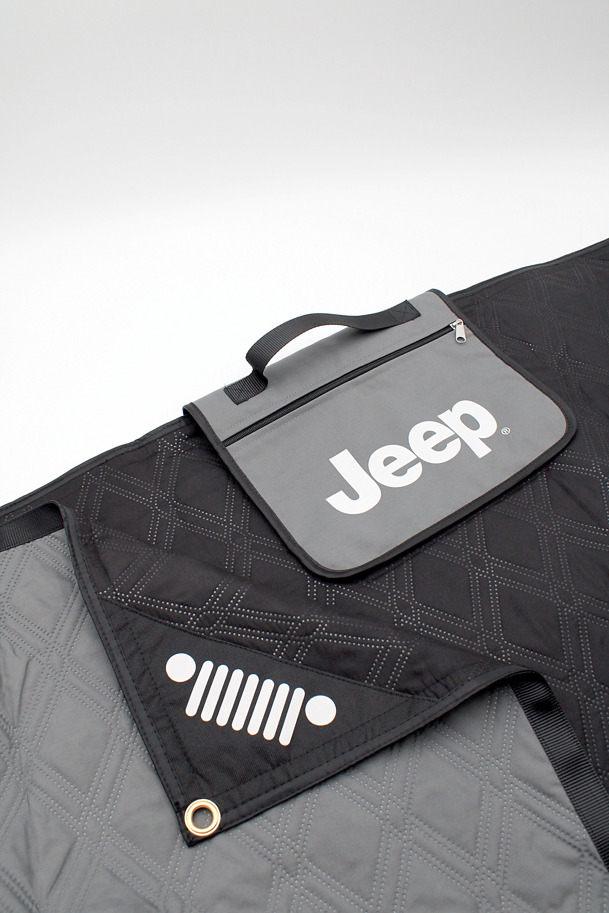 Jeep 72 In x 60 In Woven Water-Resistant Utility Blanket rockworkx
