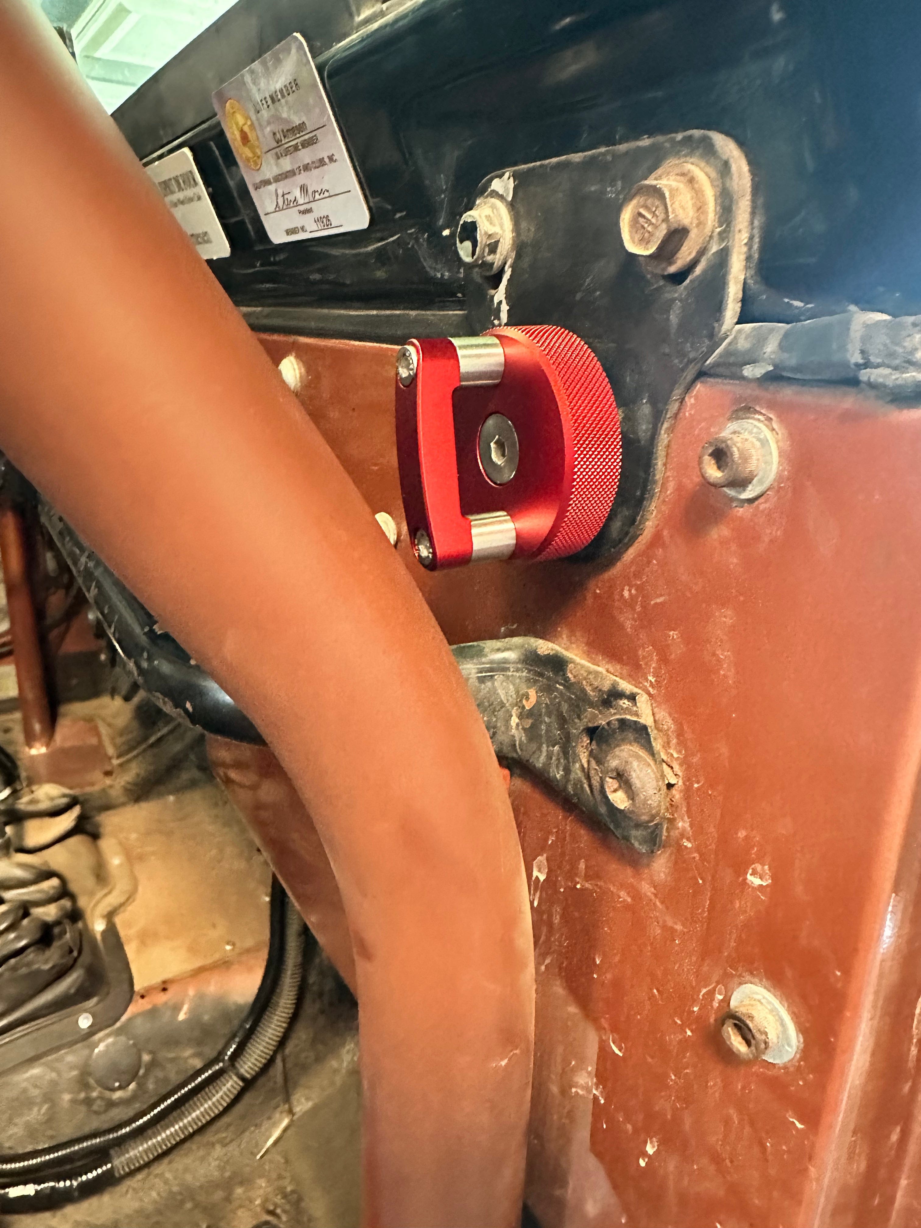 Jeep CJ & YJ Quick Release Knobs - Billet Aluminum (2 Piece Set) rockworkx