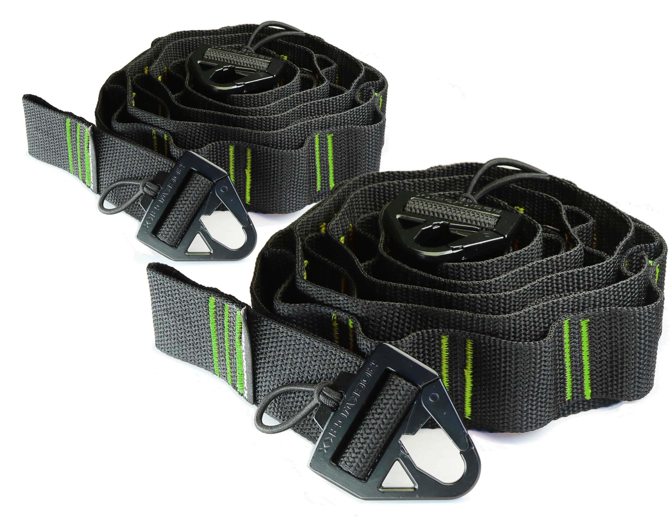 ROCKWORKX 2 inch Tiedown Strap with 1.5 inch Molle Connector (2Pack Set) rockworkx