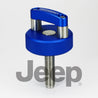 JEEP Wrangler JK, JL & JT Hard Top Quick Removal Fastener Thumb Screws, integrated D Ring, ROCKWORKX Billet Aluminum (Six Piece Set) rockworkx