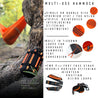 Rockworkx Multi use Hammock Set   2 Double Hammocks & Tent peg kit rockworkx