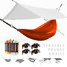 Rockworkx Multi use Hammock Set   2 Double Hammocks & Tent peg kit rockworkx