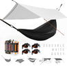 Rockworkx Multi use Hammock Set   2 Double Hammocks & Tent peg kit rockworkx